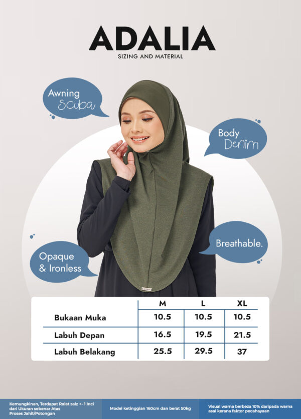 Adalia Sizing Adalia Sizing