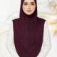 INARA KNITTED 23 DARK BURGUNDY