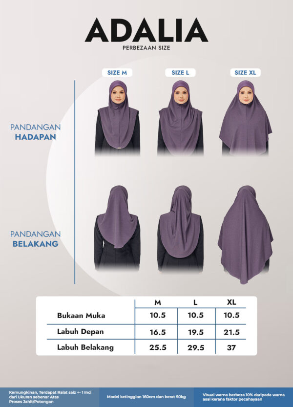 Perbandingan Saiz Adalia Perbandingan Saiz Adalia