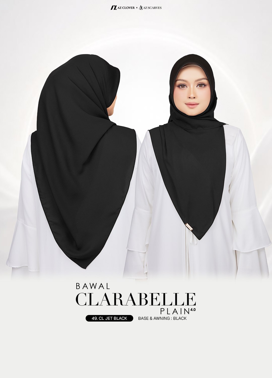BAWAL CLARABELLE PLAIN 4.0 - 49 CL JET BLACK