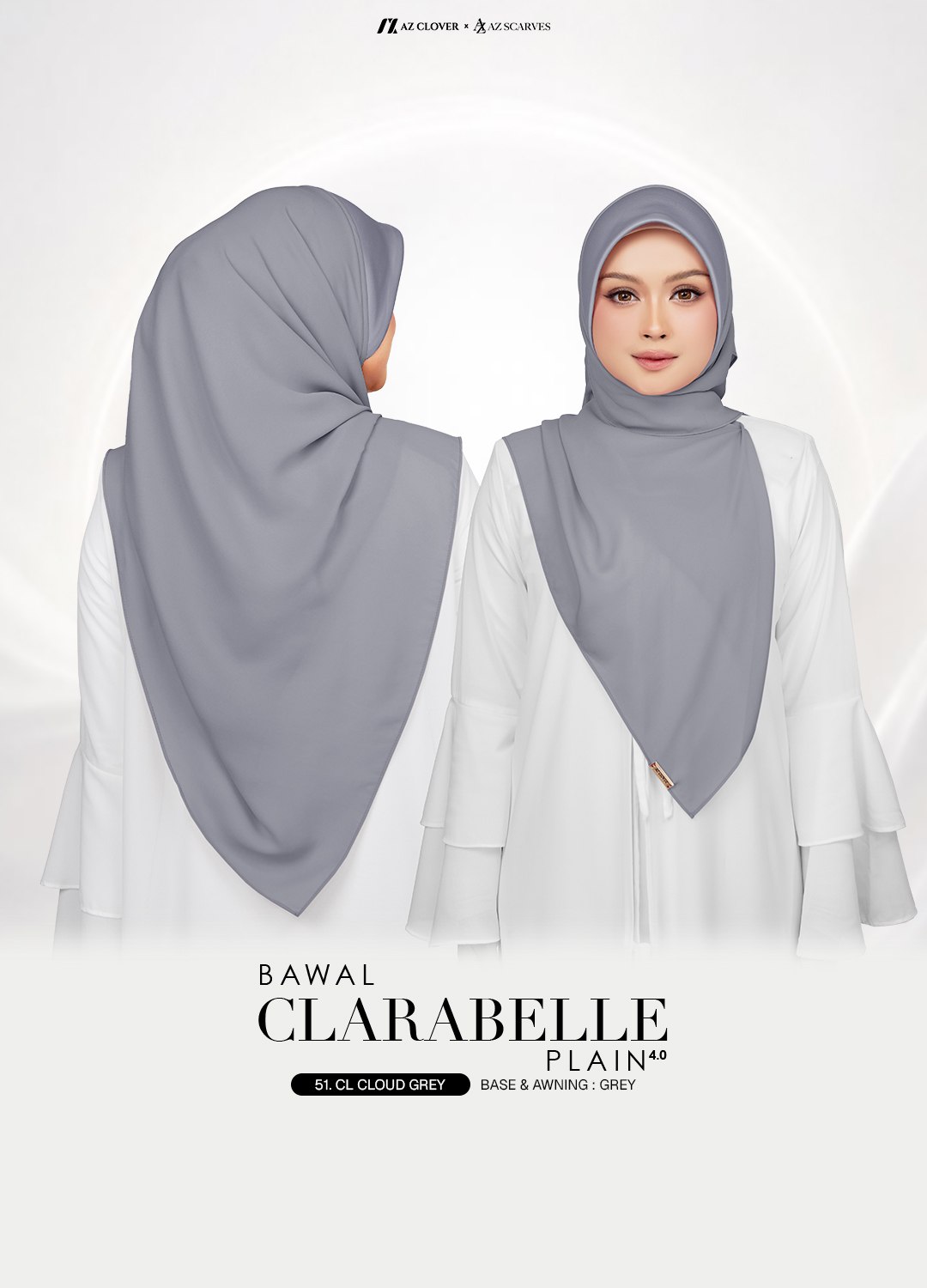 BAWAL CLARABELLE PLAIN 4.0 - 51 CL CLOUD GREY