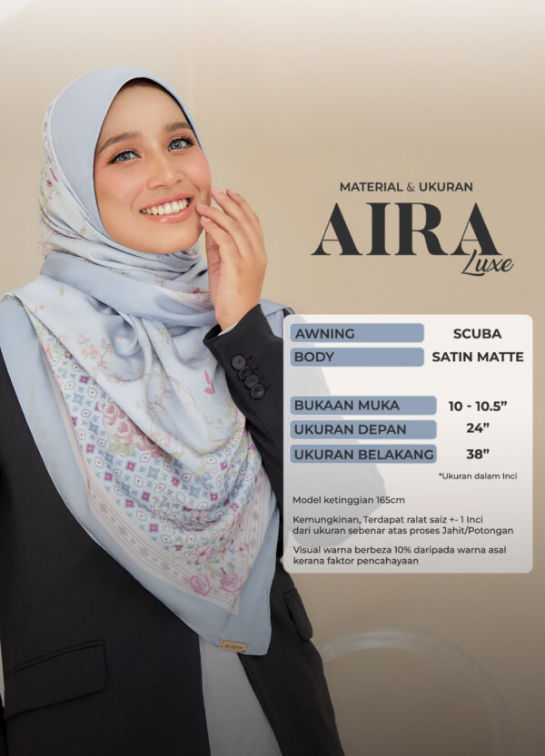 BAWAL SATIN AIRA LUXE 03 PROFESSIONAL BAWAL SATIN AIRA LUXE 03 PROFESSIONAL