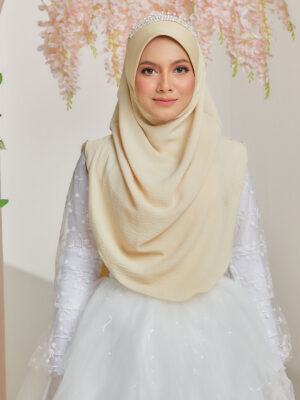 INSTANT SHAWL ZEHRA 01 VANILLA CREAM