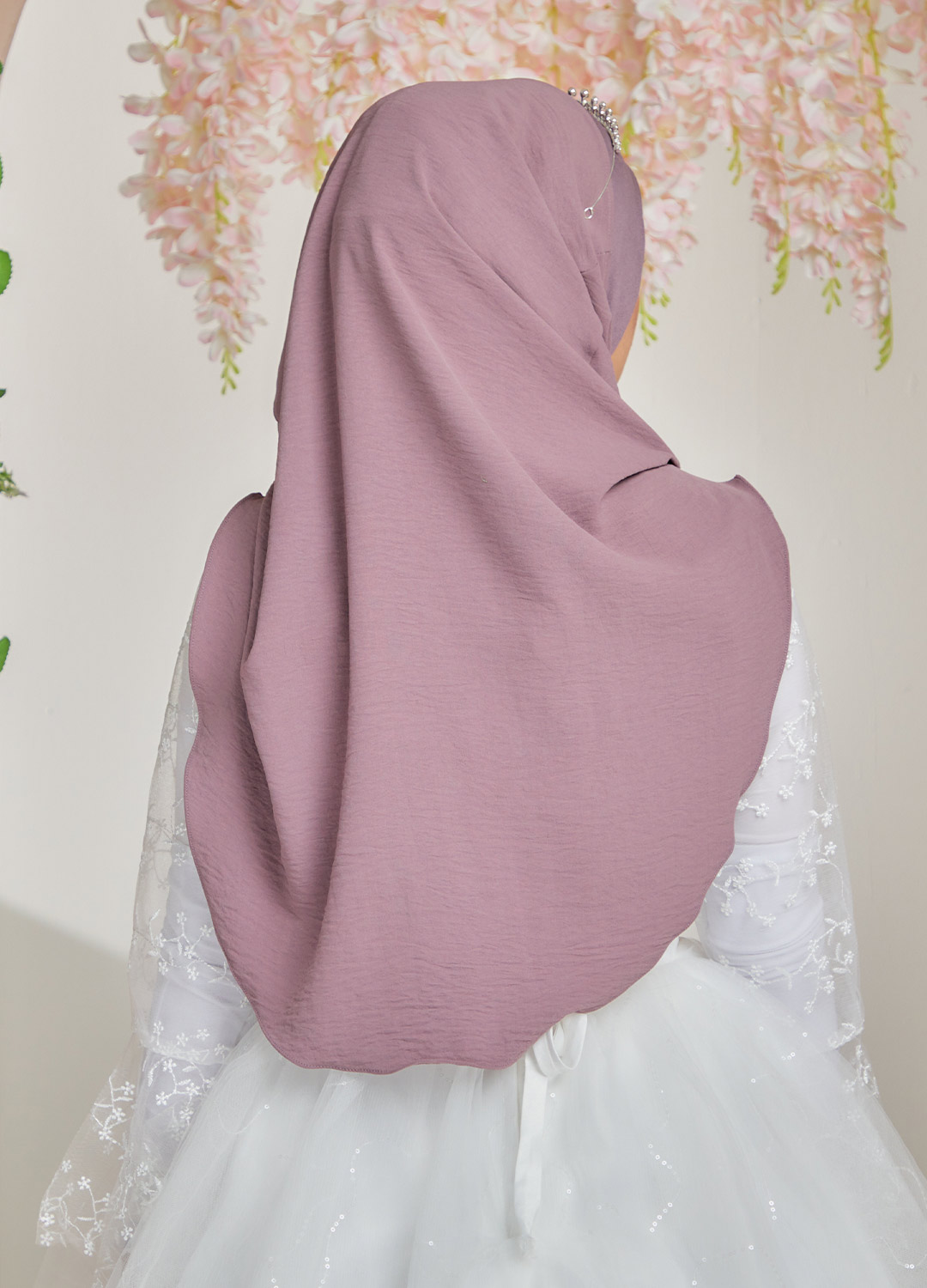 INSTANT SHAWL ZEHRA 12 DUSTY PURPLE