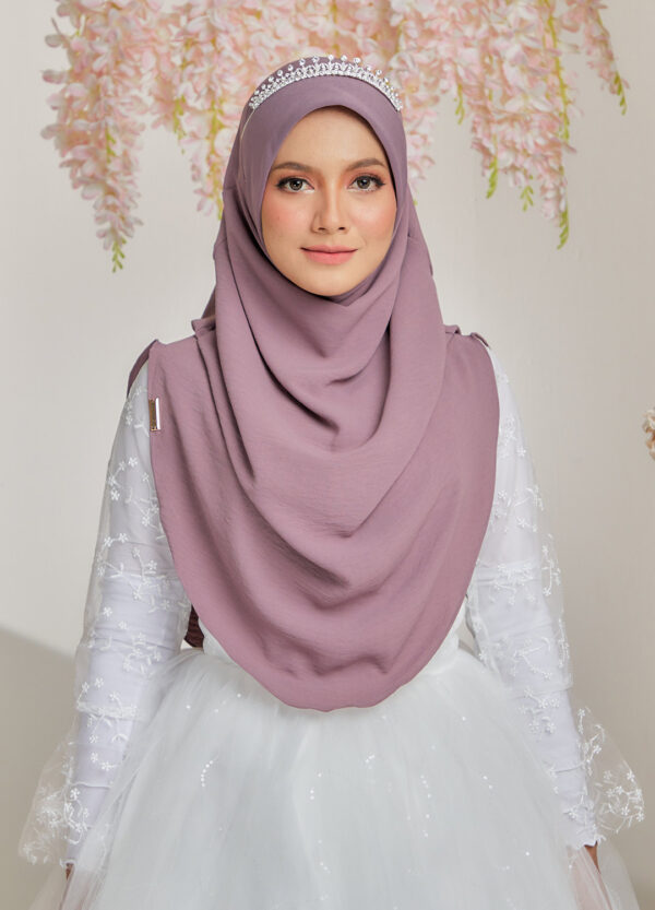 INSTANT SHAWL ZEHRA 12 DUSTY PURPLE