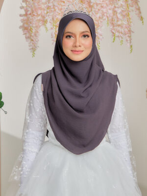 INSTANT SHAWL ZEHRA 14 PURPLE GREY