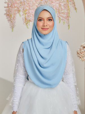 INSTANT SHAWL ZEHRA 02 OCEAN BLUE