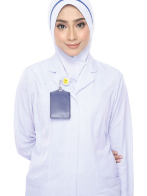 Tudung Uniform Nurse Line Blue (M)