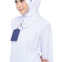 Tudung Uniform Nurse Line Blue (M)