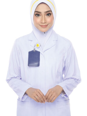 Tudung Uniform Nurse Line Yellow (M)