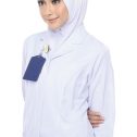 Tudung Uniform Nurse Line Yellow (M)