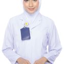 Tudung Uniform Nurse Line Orange (M)